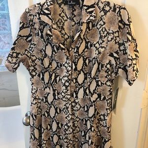 Snake skin design dress